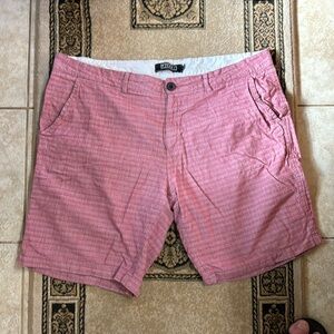 Ezekiel Red Vanderbilt striped Short. 38 x 9?